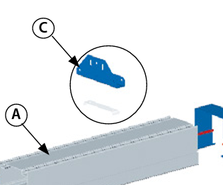 [XTK-KST] [XTK-KST] Dujų ištraukimo sistemos bėgelio detalė Filcar