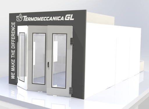 [SDD5.5kw] Dažymo Kamera „SDD“  5.5 kw su dyzeliniu degikliu TERMOMECCANICA