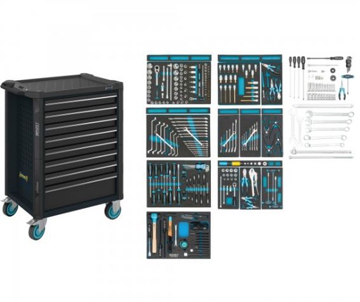 [179N-8-RAL7021/300] HAZET Tool trolley - Tool trolley Assistent 179N