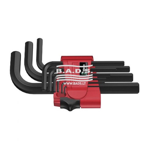 [05021737001] [05021737001] [05021737001] Lenktų trumpų šešiakampių komplektas 950/9 BM N (9vnt.)  Wera