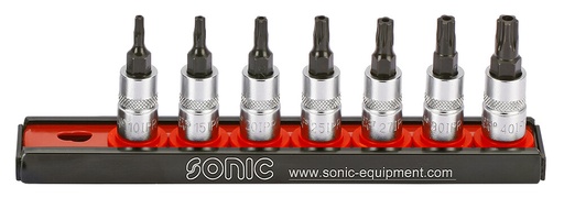 [100701] Galvutės 1/4 su TORX penkiakampiais Antgaliss rinkinys (7vnt.) (100701, SONIC)