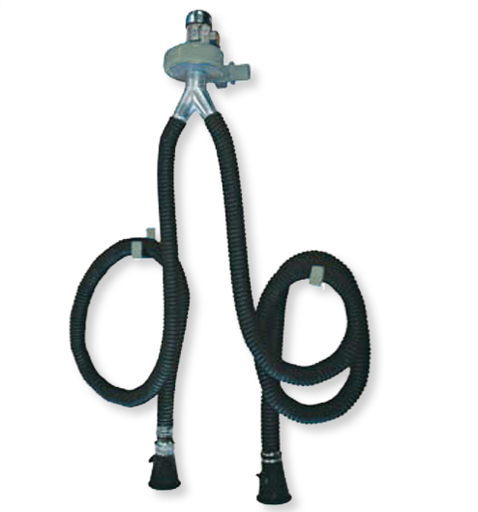 [ETA-DUE-100/5] Išmetamųjų dujų ištraukimo sistema su dviem žarnom CORAL  ETA-DUE-100/5