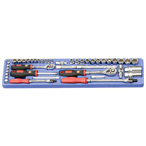 [TS-3244] Hand socket set 1/4" & 3/8", 44 pcs., TS-3244, GENIUS