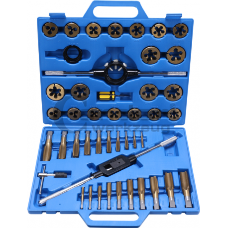 [C9670] Sriegiklių, sriegpjovių rinkinys. 45vnt. Condor Werkzeug (Vokietija)