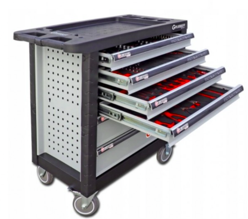 [WN236] [WN236] Filled tool trolley, 7 drawers with 134psc. of tools AQT7134 AutoEQ