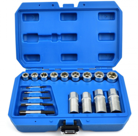 [U30035] ĮRANKIAI NULŪŽUSIŲ VARŽTŲ/SMEIGIŲ IŠSUKIMUI M3-M18, 17 DALIŲ