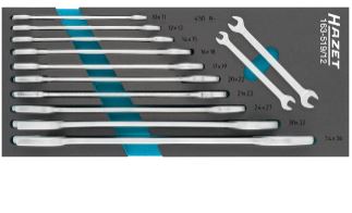 [163-519/12] HAZET Double open-end wrench set 163-519/12 - Outside hexagon profile