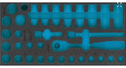 [163-483L] [163-483L] Įrankių dėklas be įrankių 163-483L HAZET 