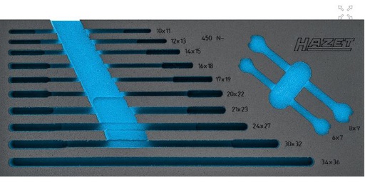 [163-519L] [163-519L] Įrankių dėklas be įrankių 163-519L HAZET