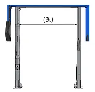 [000000-00-35] Adabterių komplektas dviejų kolonų keltuvo praplatinimui AMI 000000-00-35