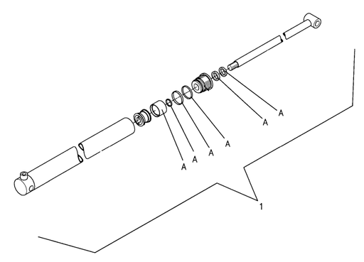 [750570050] Cilindras sunkvežimių ratų montavimo staklėms G96N, RAVAGLIOLI 
