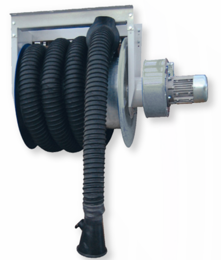 [AMA-MAXI-150/13-SB] Exhaust gas extraction reel with fan, without nozzle – AMA-MAXI-150/13-SB CORAL AUTOMOTIVE EQUIPMENT