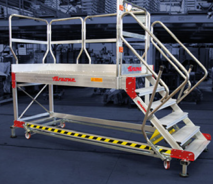 [90909] Mobile Work Platform for Working at Height (298 × 80 × 154 cm) – FARAONE Industrie 90909