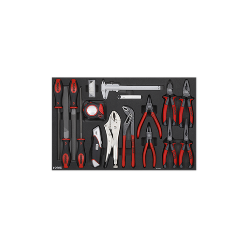 [4715898543718] Tool set for trolley, 18 pcs, 601802, Sonic Equipment (4715898543718)