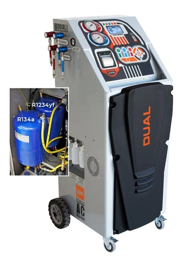 [01.001.43] A/C pildymo stotelė R1234yf + R134a SPIN Breeze Advance DUAL Printer [01.001.43]