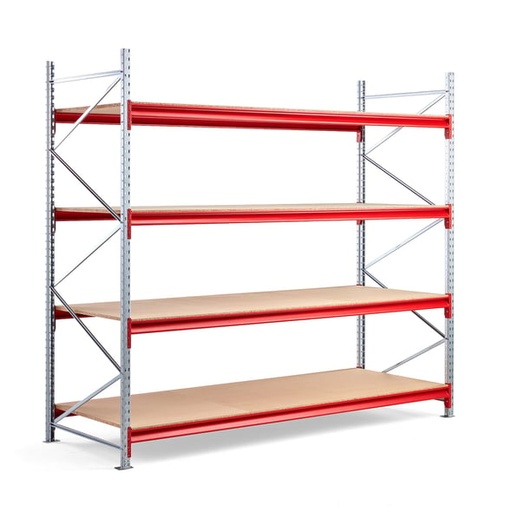 [213131] Sandėlio stelažai  2500x2800x1000mm, 4 medinės lentynos