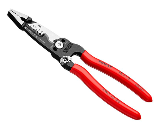 [13 71 8] Daugiafunkcės replės elektrikui 200 mm (13 71 8, KNIPEX)