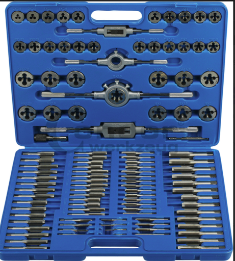 [C0144] Sriegiklių, sriegpjovių rinkinys. 110vnt. Condor Werkzeug