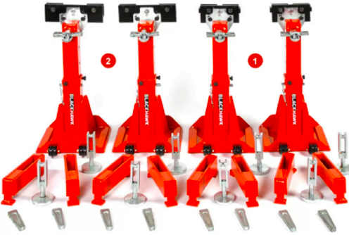 [AFM813HWW] P.LOK SET-HIGH-4 BASES-WITH WEDGES-KOREK