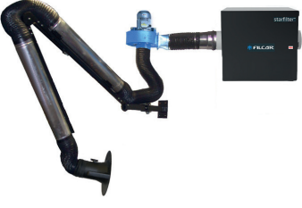 [TECHNOSTAR-2000-NG/3] Suvirinimo dujų ištraukimo sistema montuojama ant sienos TECHNOSTAR-2000-NG/3 FILCAR