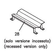[S535A1] Recessed installation kit Suitable for RAV.535XX.195678,, S535A1, RAVAGLIOLI
