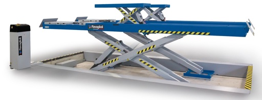 [RAV.650N2.193858] Electro-hydraulic scissor lift with 5T with wheel-free jack and platforms for wheel alignment RAV650N.2.55ISI, RAV.650N2.193858, RAVAGLIOLI