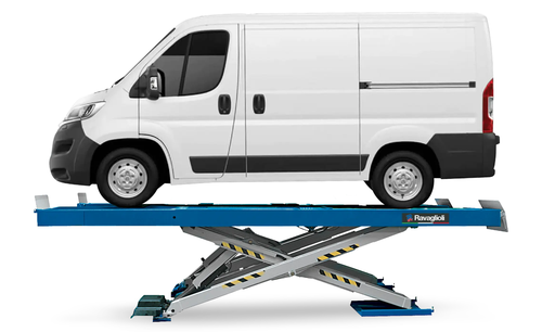 [RAV.650N5.193018] Electrohydraulic Scissor lift 5T, with play detector and wheel alignment  RAV650N.5.55ISI, RAV.650N5.193018, RAVAGLIOLI