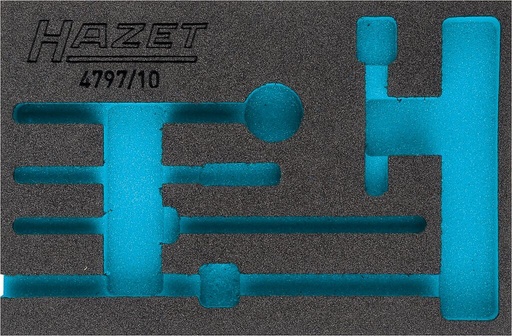 [163-326L] 2-component soft foam insert - L x W: 172 mm x 114 mm (163-326L, HAZET)