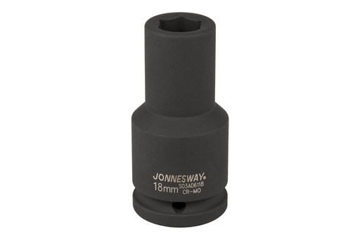 [S03AD6118] Ilga smūginė galvutė 3/4" 6-briaunė 18 mm (S03AD6118, JONNESWAY)