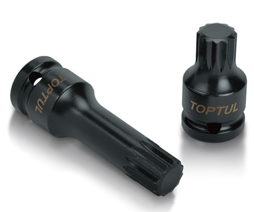 [S16A4518] 1/2"DR. SPLINE BIT IMPACT SOCKET, SIZE: M18, L:100 MM