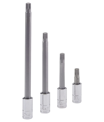 [208+8304] M4 trigubos kvadrato formos antgalis su 1/4 galvute, 70 mm ilgio.