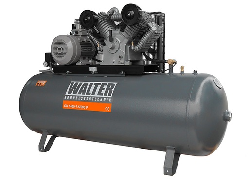 [GK 1400-7,5/500 P] Stūmoklinis kompresorius GK 1400-7,5/500 P 1400 l/min 7,5kW 500L Walter