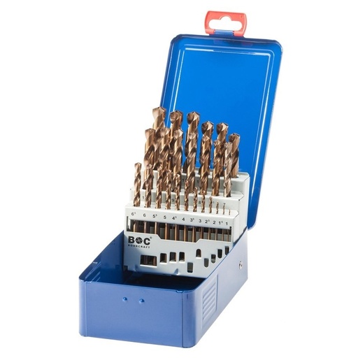 [H250CO] Grąžtų metalui rinkinys (cobalt) DIN338 25vnt. (1-13mm)