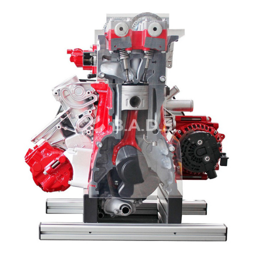 [IVDD01-CR02] Dyzelinis DOHC Common Rail variklio ½ pjūvio mokymo stendas IVDD01-CR02