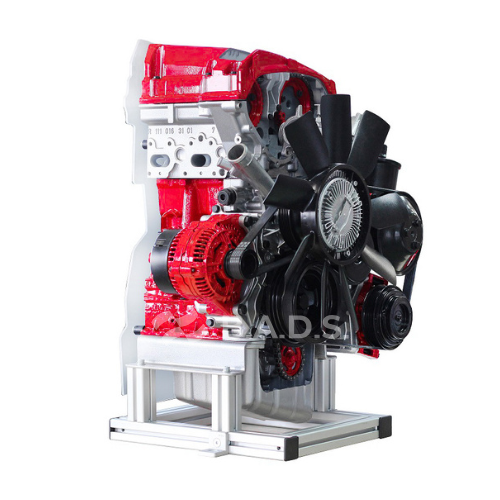 [IVDB02] Benzininio DOHC MPI variklio ½ pjūvio mokymo stendas IVDB02