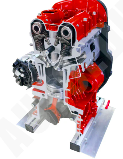 [IVDB01] Hibridinio automobilio benzininio DOHC variklio ½ modelio pjūvis IVDB01