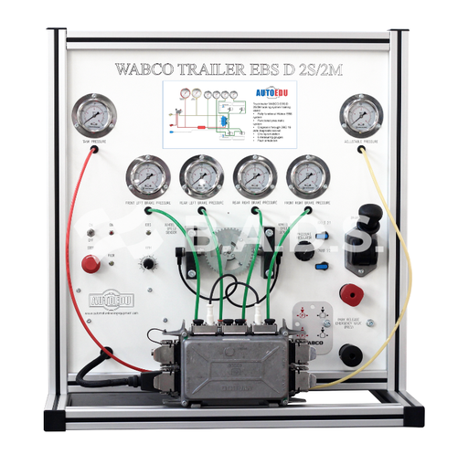 [MSPPS-EBS-D] Truck trailer WABCO EBS D 2S/2M braking system Educational Trainer MSPPS-EBS-D