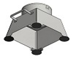 [GMN-150MAG] Plieninis magnetinis antgalis žarnai su rankenomis, Ø150 Worky, GMN-150MAG