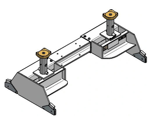 [108674] Reguliuojamo pločio atraminė laikymo sistema su ratukais 15t, GSV, BLITZ 108674