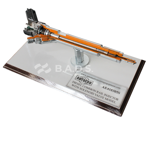 [AE410305S] Dyzelinio common rail purkštuko su solenoidiniu vožtuvu pjūvis, mokomasis stendas (AE410305S)