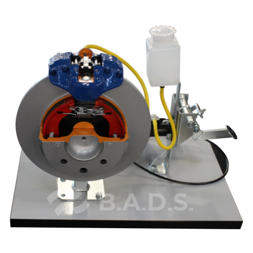 [AE412030M] DISC and DRUM BRAKE cutaway Educational Trainer AE412030M