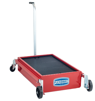 [3185/110] Mobile low-level gravity waste oil drainer, 110L, Flexbimec (3185/110)