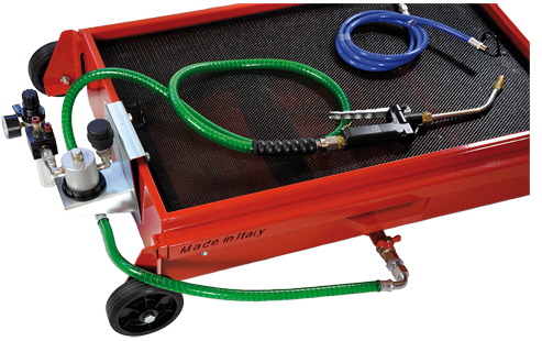 [3254/110] Mobilus žemo profilio atliekų alyvos ir aušinimo skysčio surinkimo įrenginys Flexbimec 3254/110