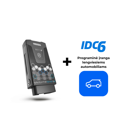 [D08616] Diagnostikos komplektas Nano S2 + IDC6 lengviesiems automobiliams