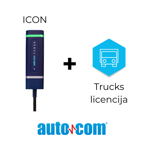 [W072063300+W015061901] Sunkvežimių diagnostikos komplektas ICON + TRUCKS licencija 