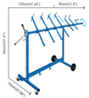 [AQLC-101] Rotating Paint Stand for Parts – Set Auto EQ AQLC-101 