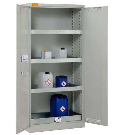 [11002] Uždara, chemijos ir priedų saugojimo spinta 95 x 50 x 195 "Environmental/HazMat cabinet" CEMO GmbH 11002