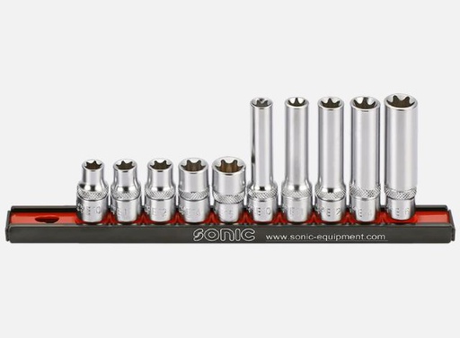 [201002] 3/8 E-tipo galvučių komplektas, 10 vnt., 201002, SONIC EQUIPMENT [201002]