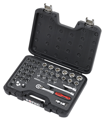 [204003] Galvučių 3/8 komplektas lagamine [204003]