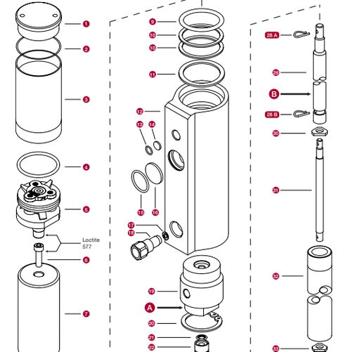 [2458911] Rem.komplektas siurbliui 25780